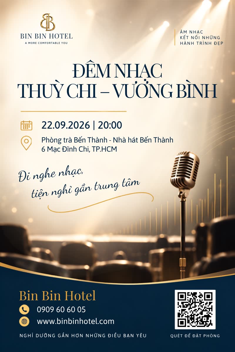 호치민시 Thùy Chi & Vương Bình 콘서트 인근 숙소